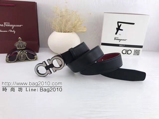 菲拉格慕男士皮帶 Ferragamo雙面牛皮爆款腰帶  jjp2230